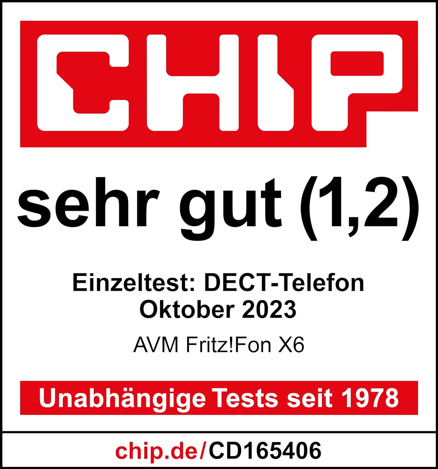 AVM FRITZ!Fon X6 White DECT-Komforttelefon weiß, deutschsprachige Version