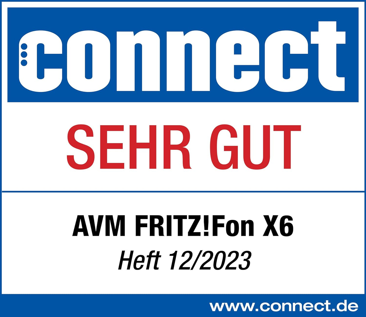 AVM FRITZ!Fon X6 White DECT-Komforttelefon weiß, deutschsprachige Version